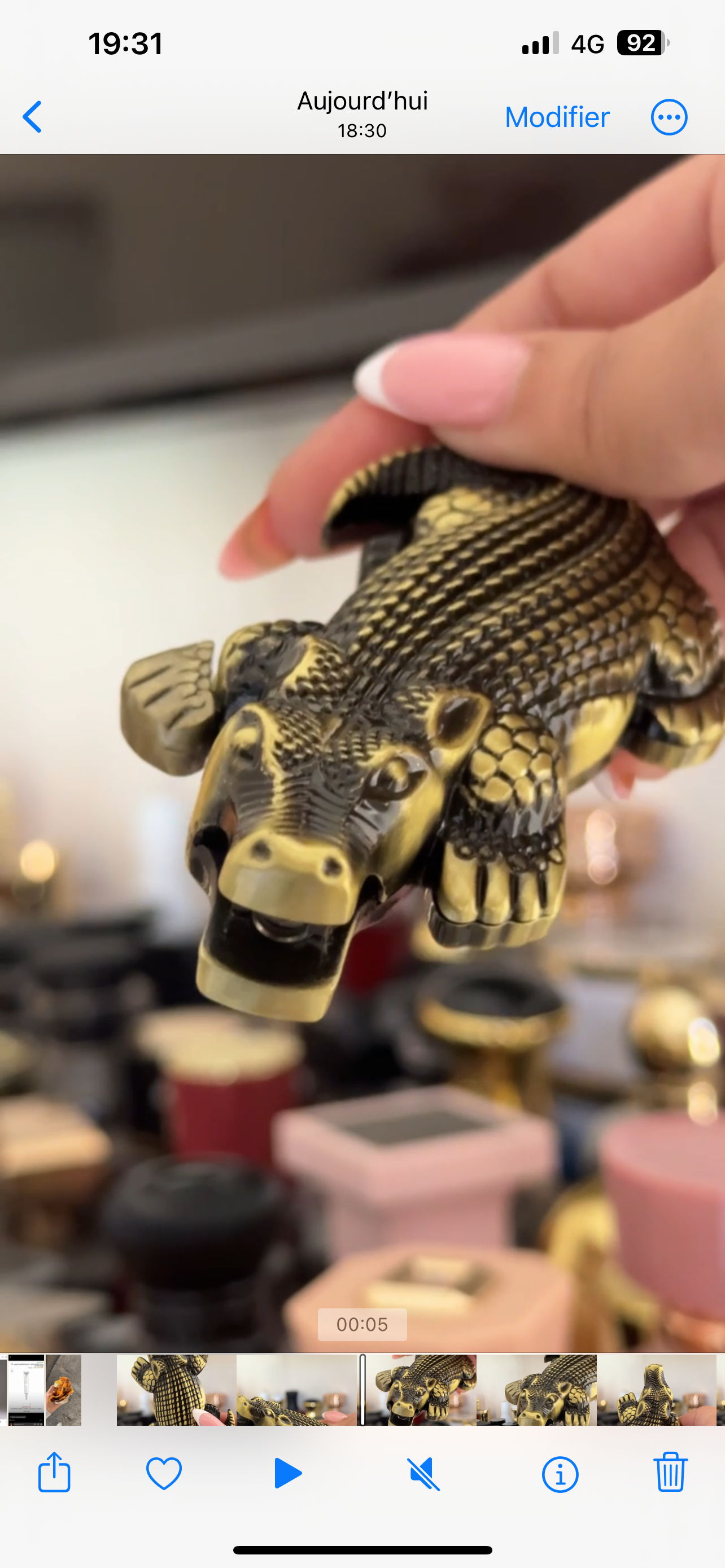 Briquet à gaz - Green Flame Croco